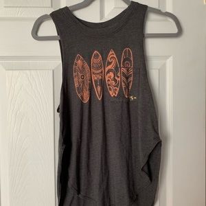 Roxy gray surf board tank